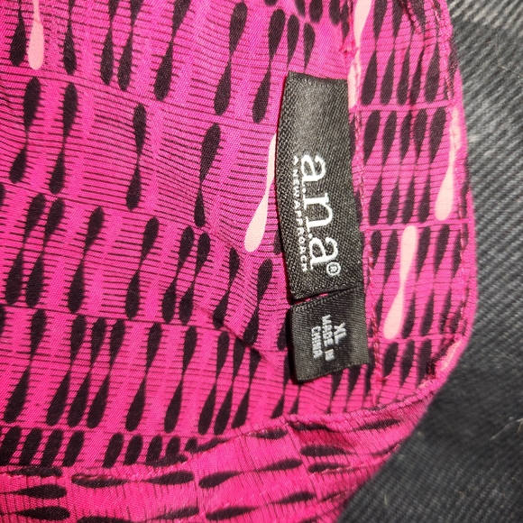 a.n.a Pink and Black Patterned Blouse - Picture 2 of 2